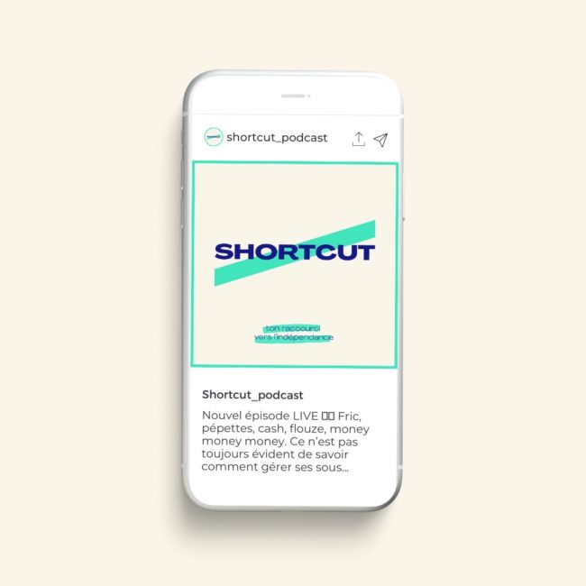 identité visuelle Shortcut podcast