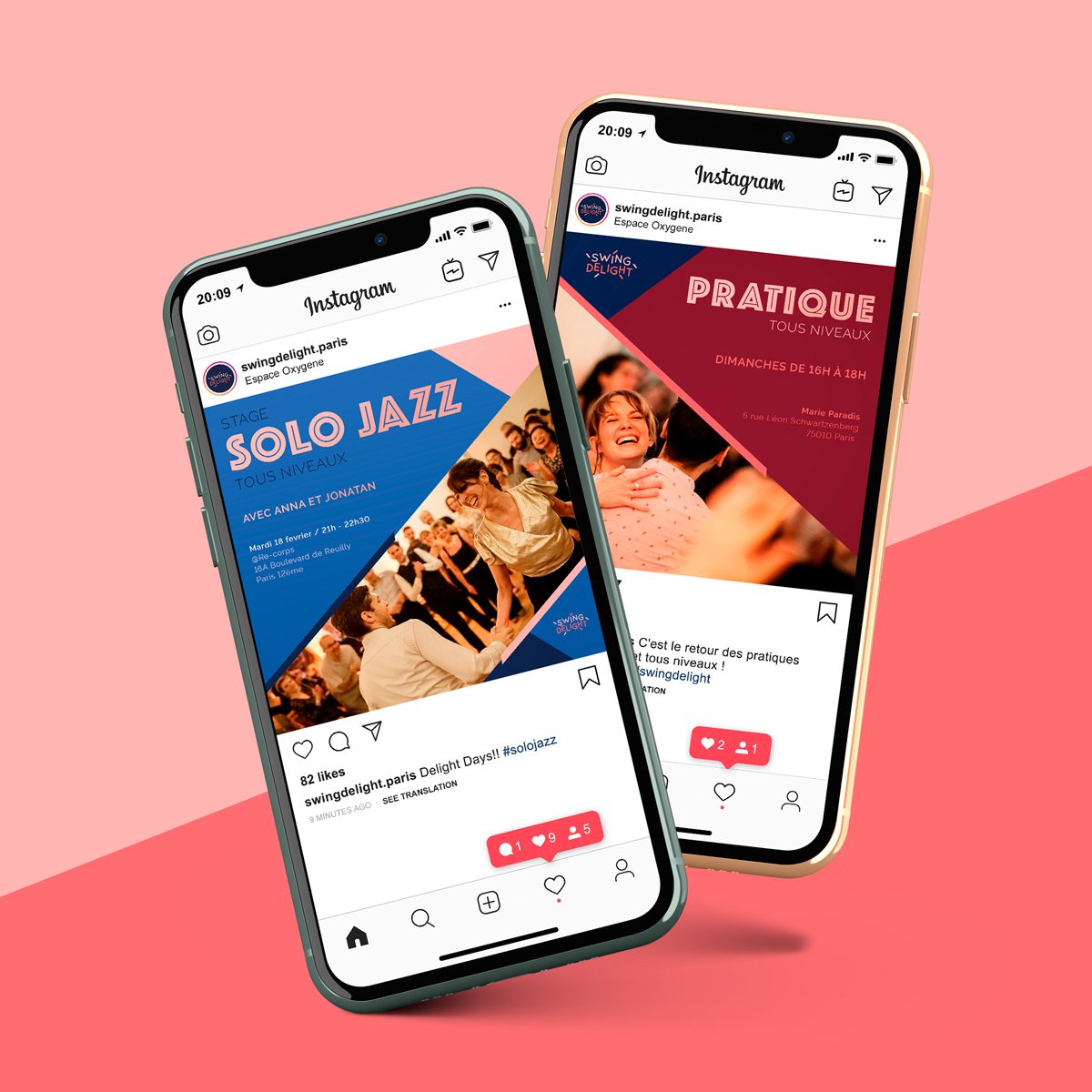 design posts instagram swing delight