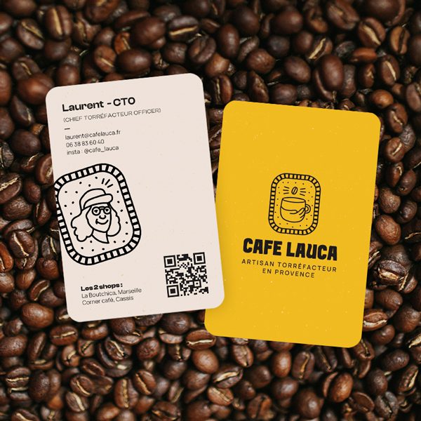 Cover marque cafe lauca cartes de visite